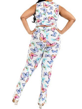 Load image into Gallery viewer, Butterfly Effect Sleeveless 2 Piece Set (Plus Size)

